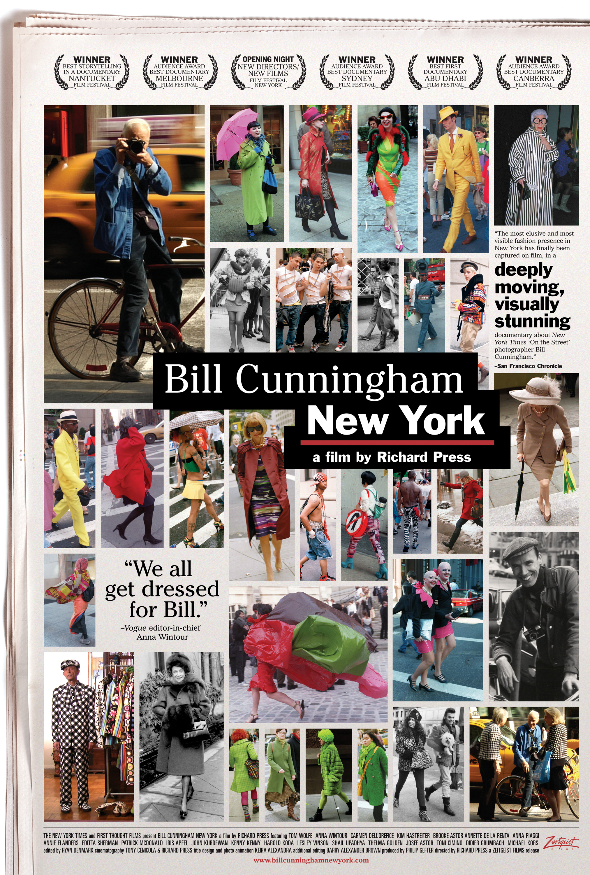 Film cover for Bill Cunningham New York.