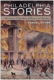 Image of the book cover art for Philadelphia Stories, featuring an illustration of fire engulfing a building.