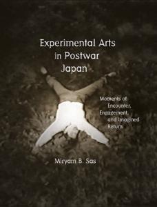 Image of the book cover art for Experimental Arts Japan. The background depicts a mysterious man laying in the woods.