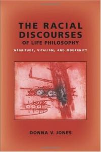 The book cover art for The Racial Discourses of Life Philosophy.