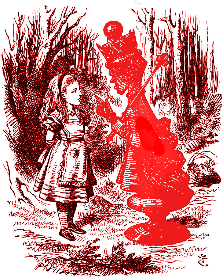 Red Queen from Through the Looking Glass, a very red queen