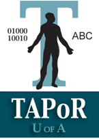 Image of the T A P oR logo.