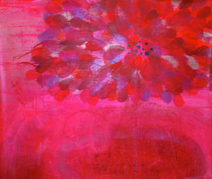 Painting of a lotus by Kathleen Thompson.