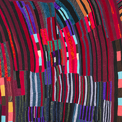 String (Quilt), 1985, by Rosie Lee Tompkins, courtesy BAMPFA