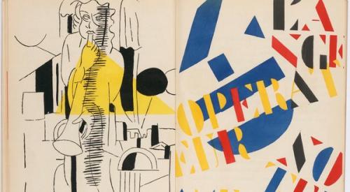 Samples of printed art on book pages.