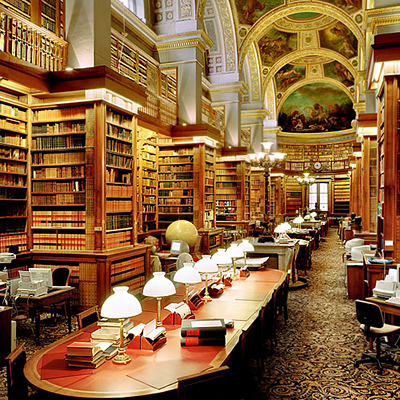 French Library Reading Room Photo