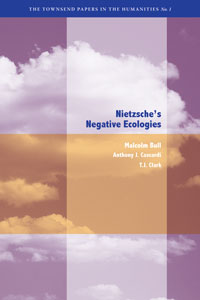 Image of the book cover for "Nietzche's Negative Ecologies".