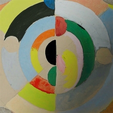Delaunay Colorful Circular Design Painting