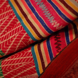 Andean Red Woven Blanket