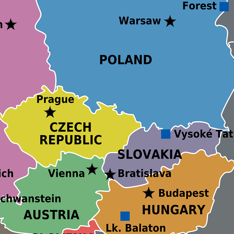 East-Central Europe Map