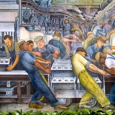 Diego Rivera Labor Mural, Detroit Institute of Arts