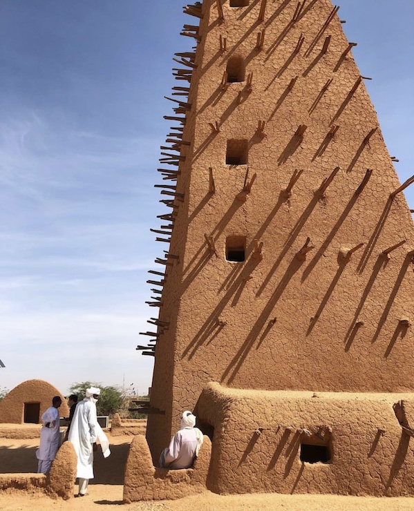 Traditional Mud-Brick Mosque in Niger