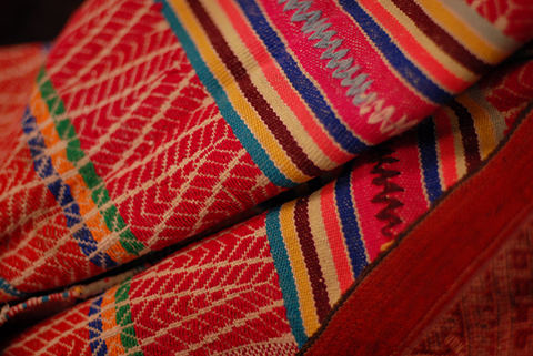 Andean Red Woven Blanket