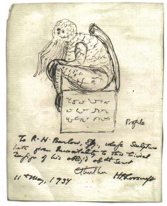 Manuscript with Angel Drawing