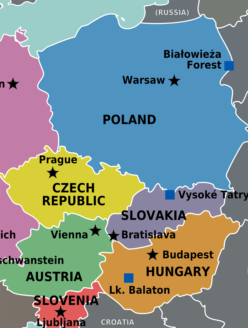 East-Central Europe Map
