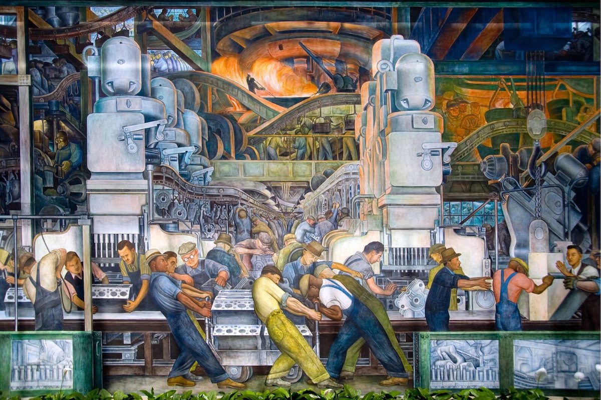 Diego Rivera Labor Mural, Detroit Institute of Arts