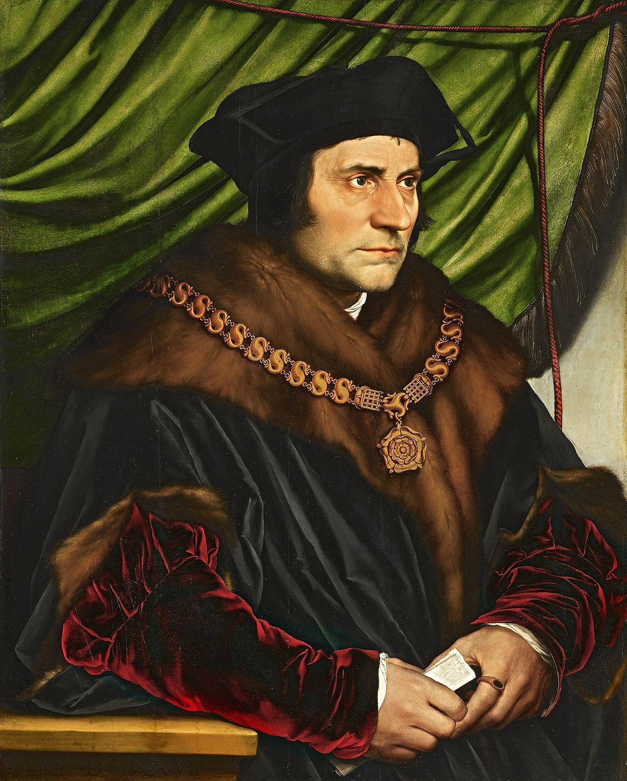 Portrait of Thomas Moore, 1527, Hans Holbein the Younger, Frick Collection