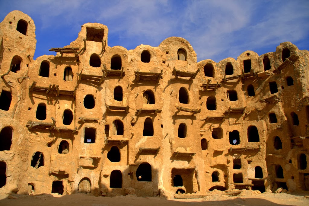 Multistory Traditional African Mud-Brick Dwellings